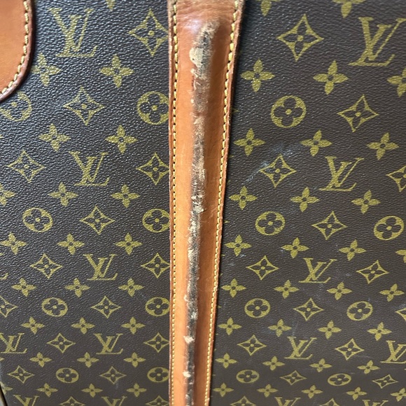Louis Vuitton Vintage Monogram Suitcase Travel Bag Luggage Vachetta Leather - Picture 2 of 16